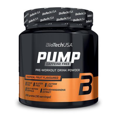 BioTechUSA Pump Caffeine Free 330g pre-workout poeder