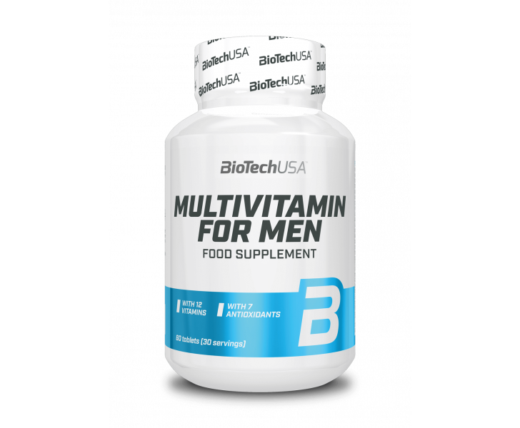 BiotechUSA Vitaminen en Mineralen - Multivitamin for Men 60 tab.