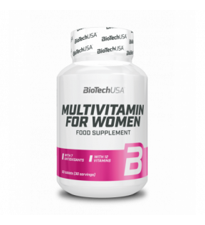 BiotechUSA Vitaminen en Mineralen - Multivitamin for Women 60 tab.