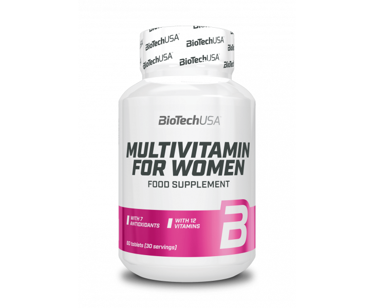 BiotechUSA Vitaminen en Mineralen - Multivitamin for Women 60 tab.