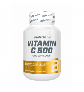 BiotechUSA Vitaminen en Mineralen - Vitamin C 500 120 tab.