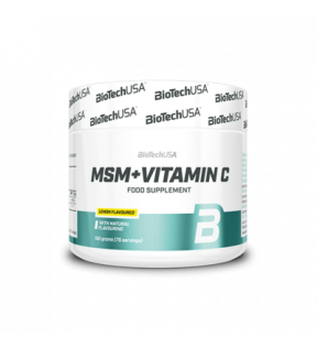 BiotechUSA Vitaminen en Mineralen - MSM + Vitamin C 150g