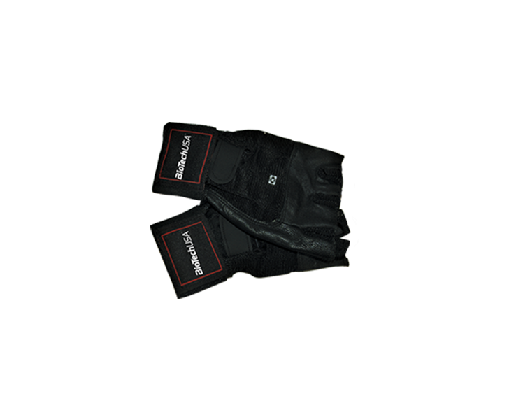BiotechUSA Accessories - Houston L Gloves,long strap,black (PK)