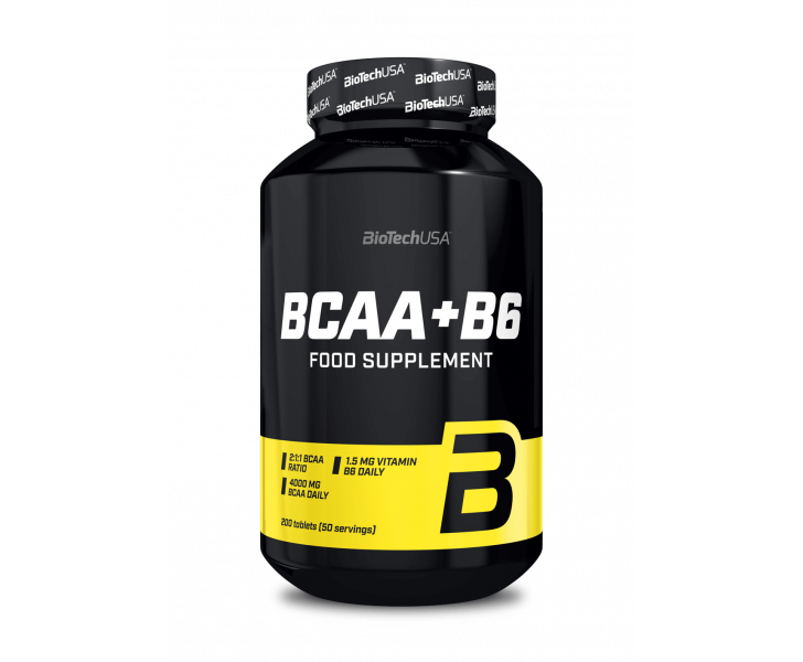 Bcaa's in enn verhouding van 2:1:1, in tabletvorm met vitamine b6.