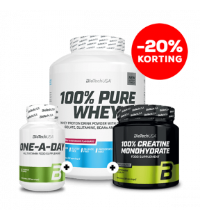 100% Pure Whey 2270g+100% Micronized Creatine 300g+One A Day