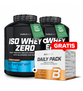 2 stuks Iso Whey Zero 2270g + Daily Pack gratis