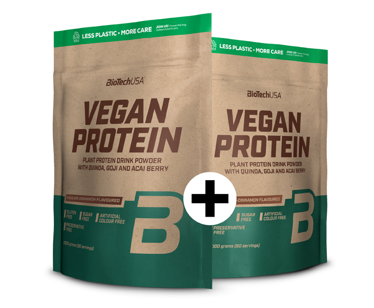 Verdubbel en bespaar 2 x Vegan Protein 2000g