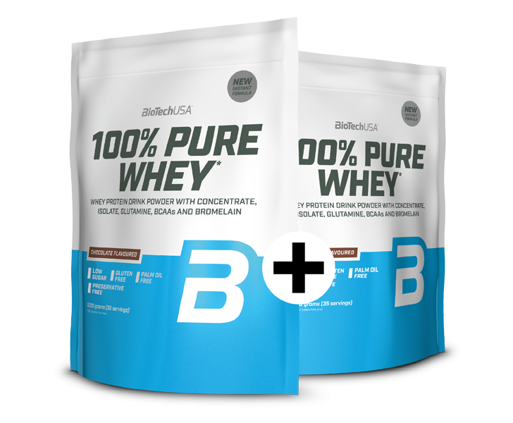 Verdubbel en bespaar 2 x 100% Pure Whey 1000g