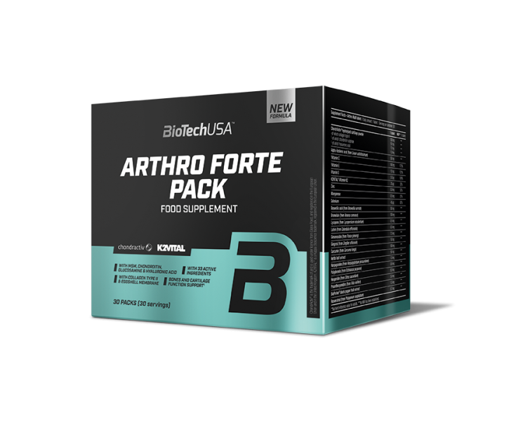BiotechUSA Glucosamin en chondroitin - Arthro Forte Pack 30 pack BiotechUSA Glucosamin en chondroitin - Arthro Forte Pack 30 pack
