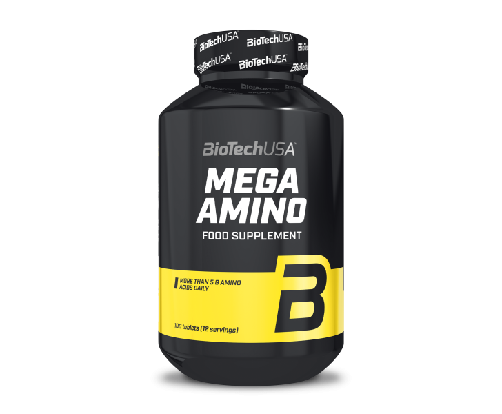 BiotechUSA Aminozuren- Mega Amino 100 tab. BiotechUSA Aminozuren- Mega Amino 100 tab.
