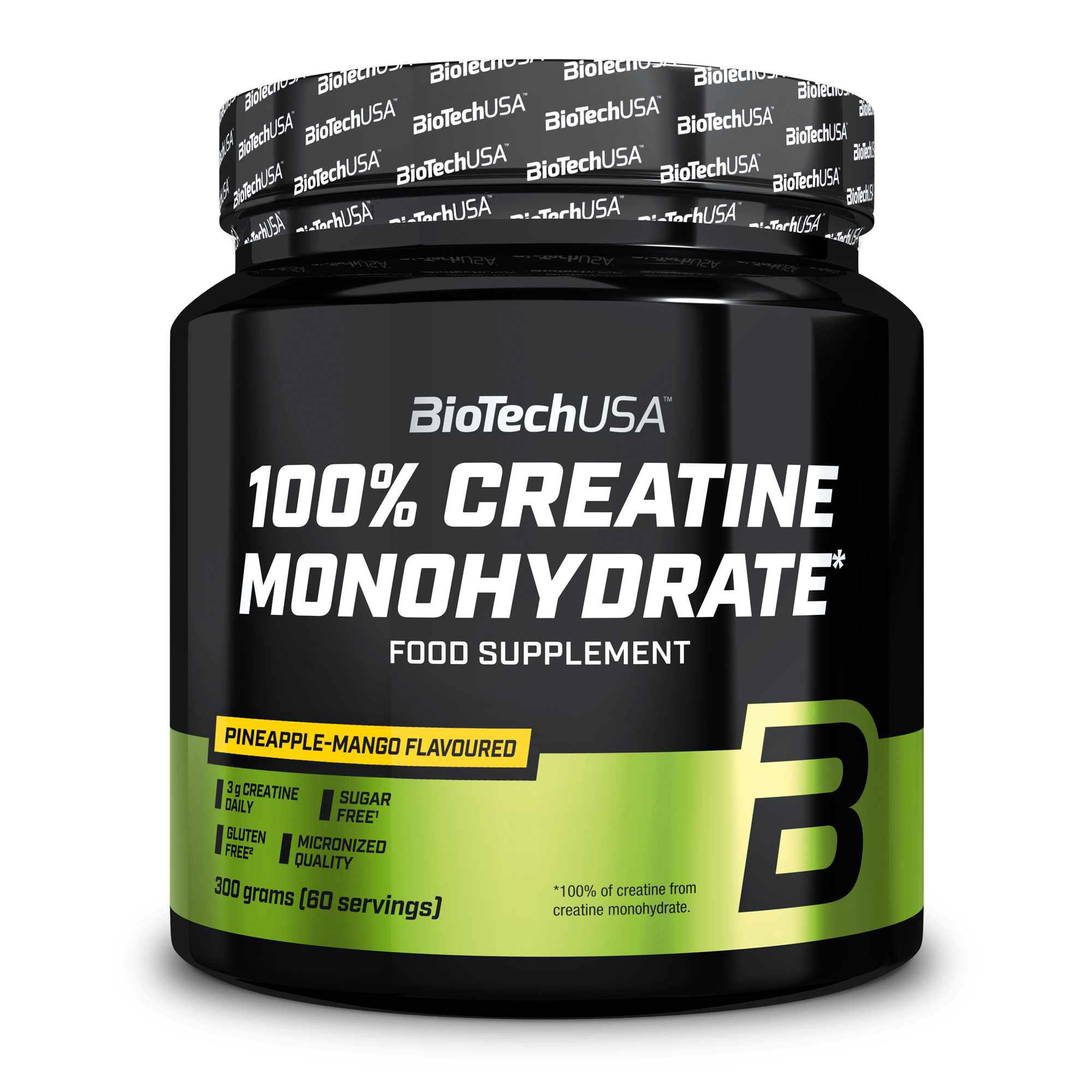 100% Creatine Monohydrate 300g Gearomatiseerd
