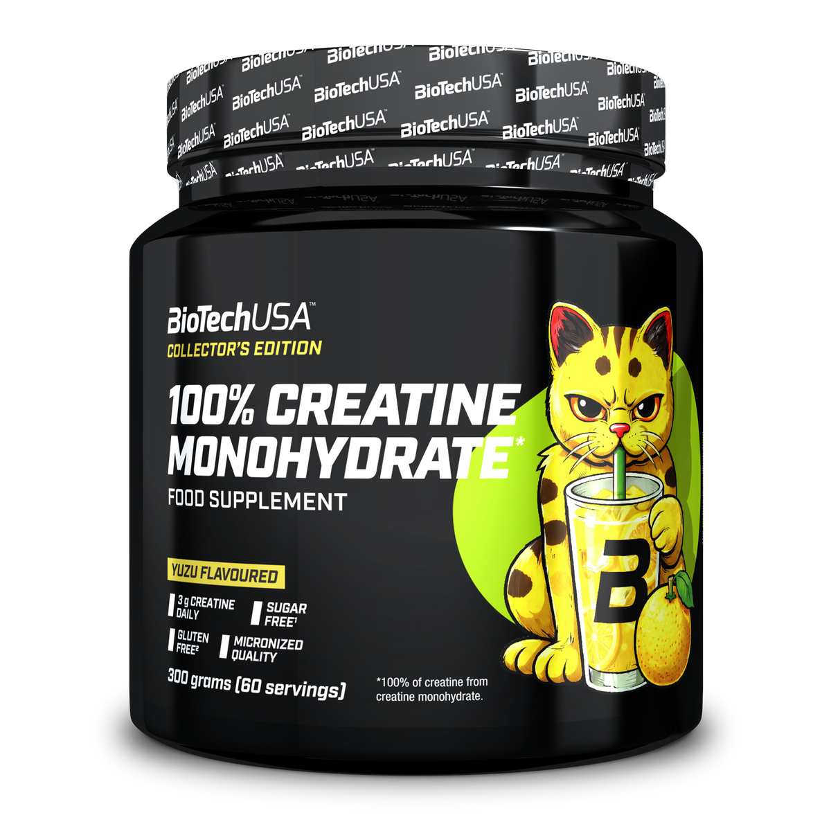 BioTechUSA 100% Creatine Monohydrate 300g Yuzu