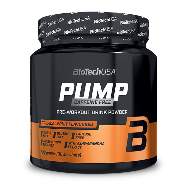 BioTechUSA Pump Caffeine Free 330g pre-workout poeder