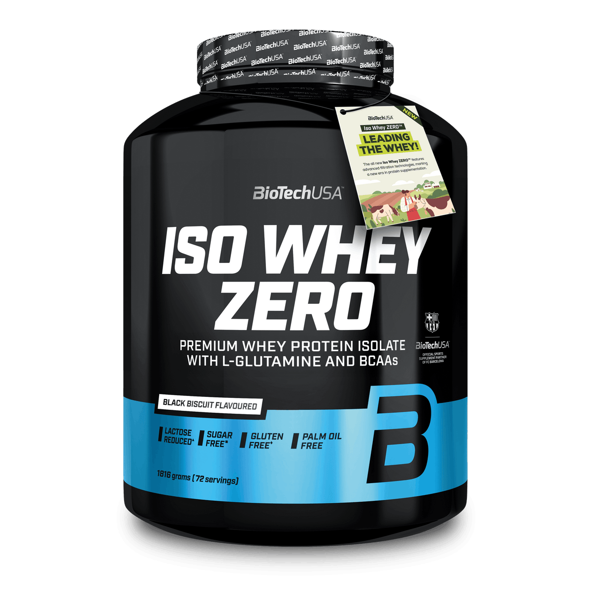BioTechUSA Iso Whey Zero 1816g black biscuit whey isolate eiwitpoeder