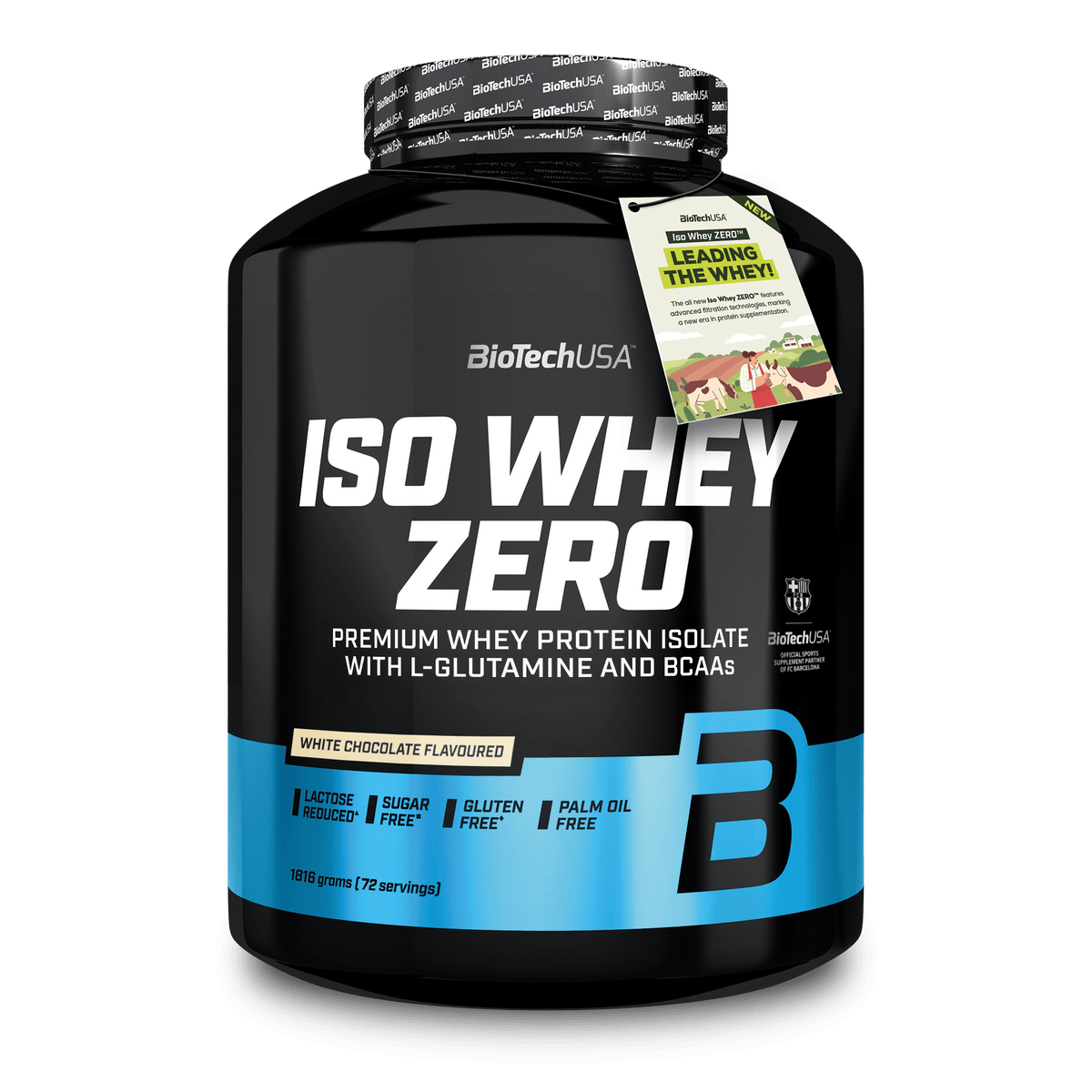 BioTechUSA Iso Whey Zero 1816g witte chocolade whey isolate eiwitpoeder