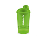 BioTechUSA Shaker Wave+ Nano 300ml met 150ml compartiment