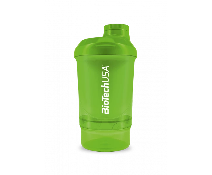 BioTechUSA Shaker Wave+ Nano 300ml met 150ml compartiment