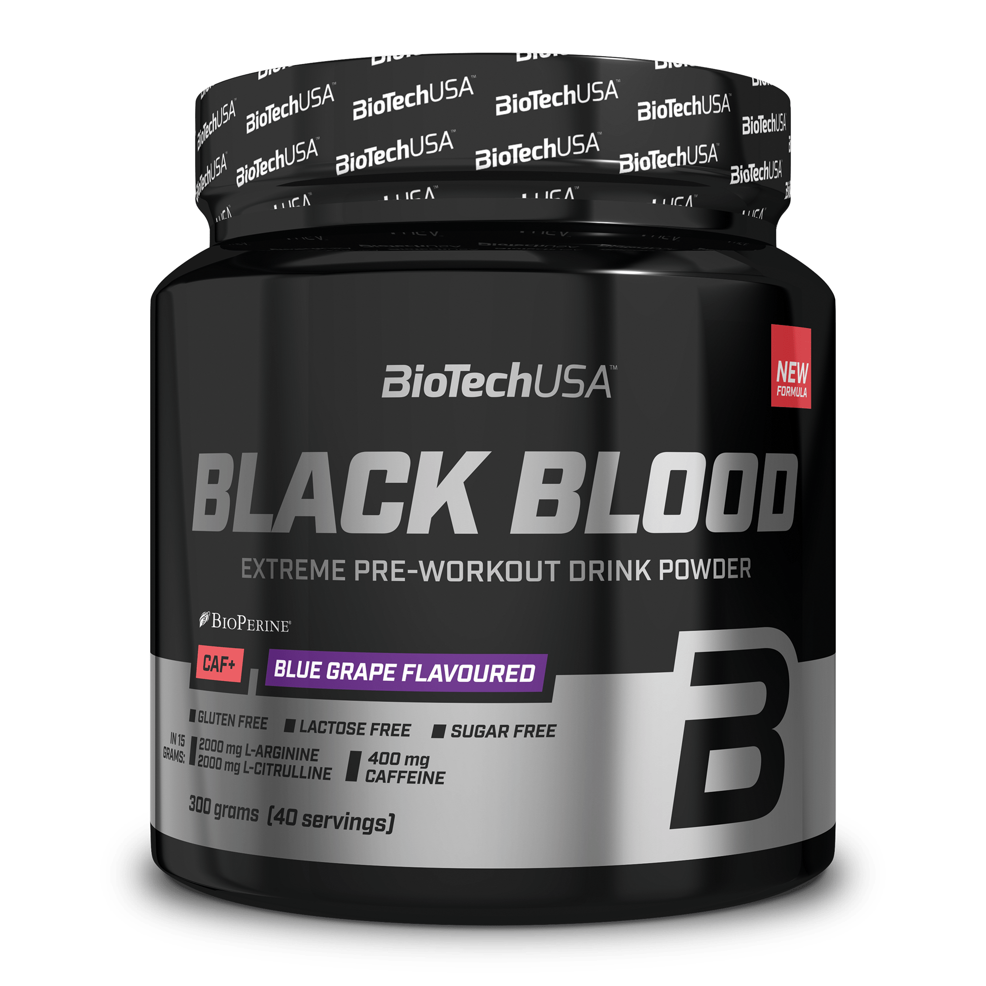 BioTechUSA Black Blood CAF+ 300g pre-workout poeder