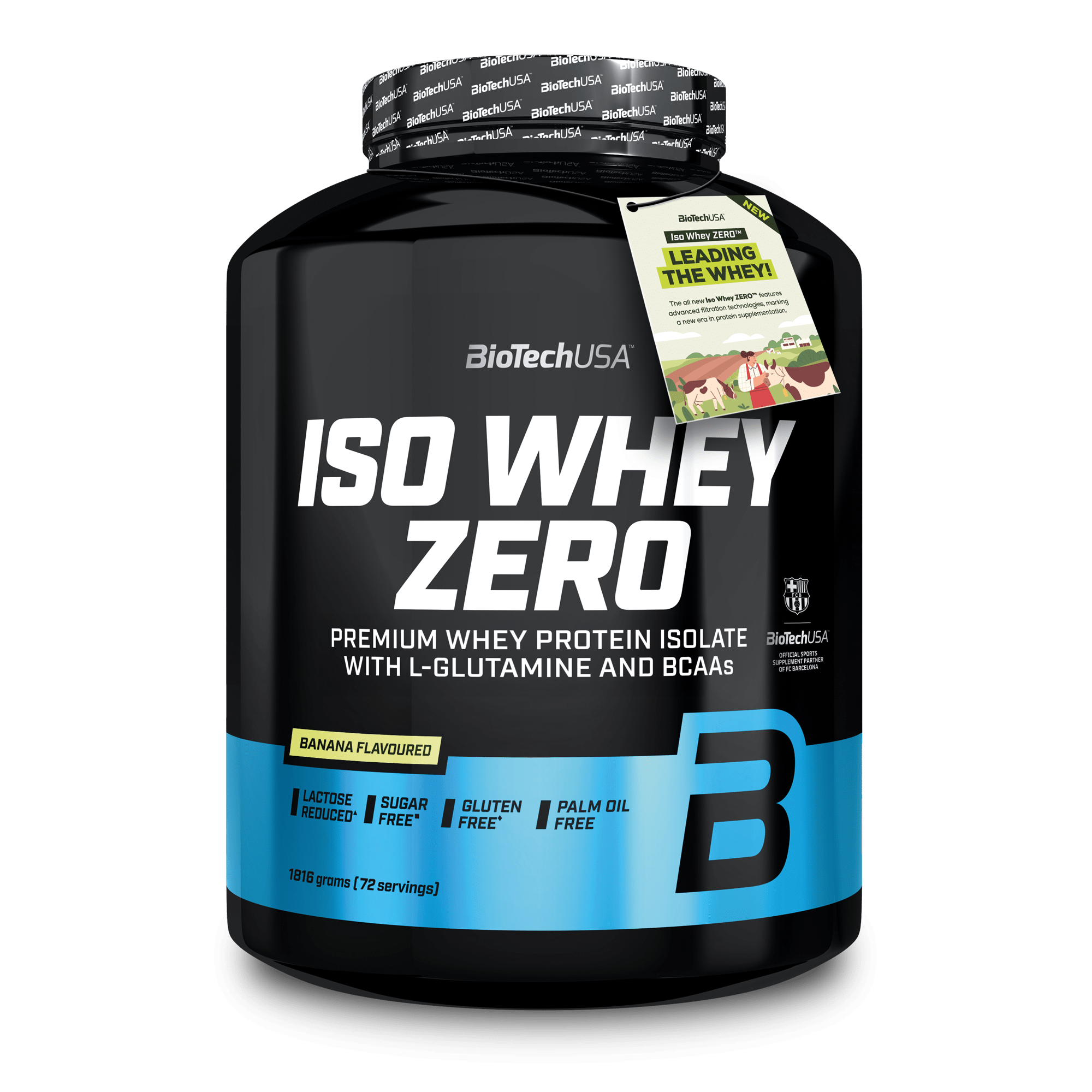 BioTechUSA Iso Whey Zero 1816g banaan whey isolate eiwitpoeder