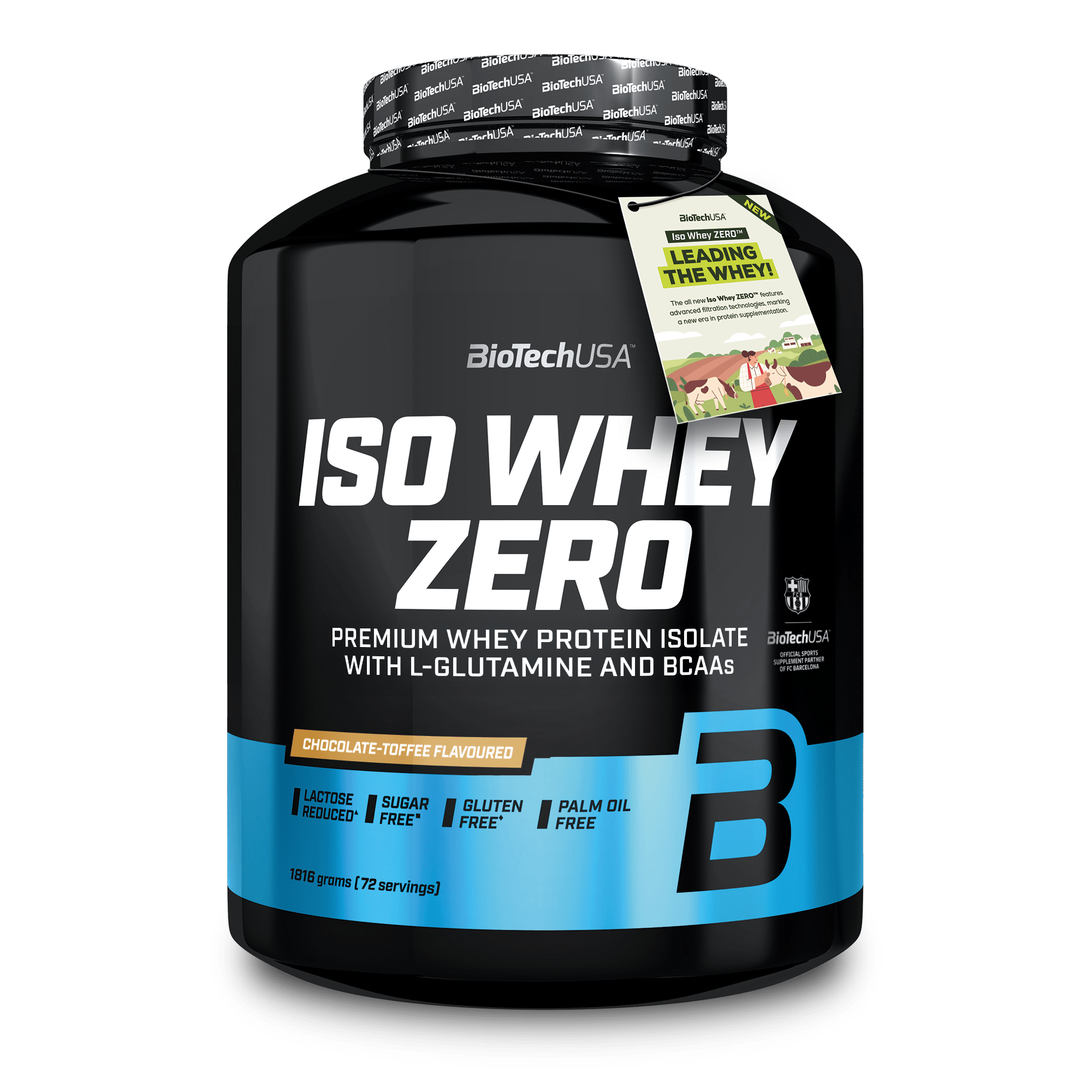 BioTechUSA Iso Whey Zero 1816g chocolate toffee whey isolate eiwitpoeder