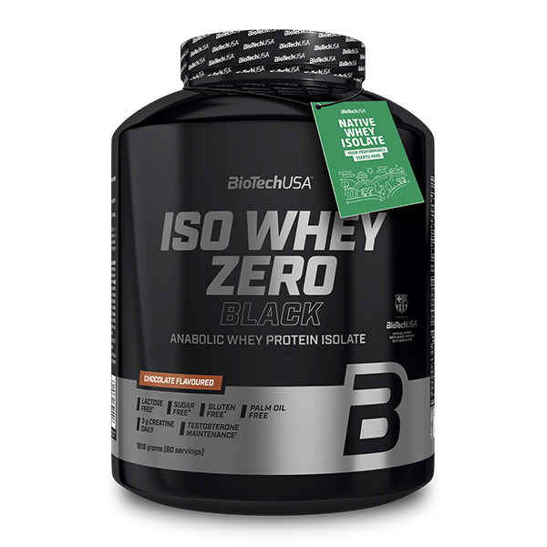 BioTechUSA Iso Whey Zero Black 1816g eiwitpoeder met creatine