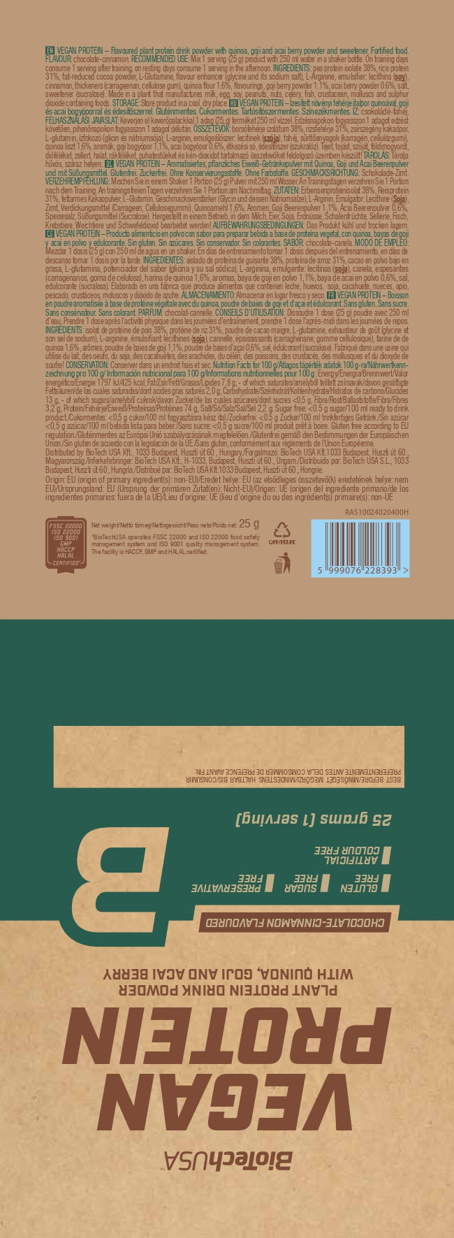 Ingrediënten Chocolade kaneel