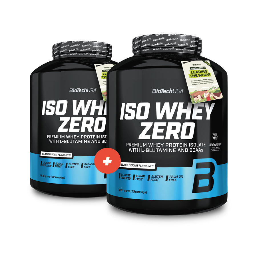BioTechUSA Iso Whey Zero 1816g verdubbel en bespaar actie