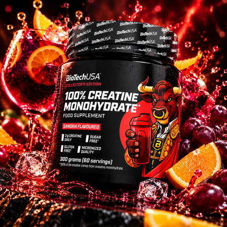 BioTechUSA 100% Creatine Monohydrate 300g Sangria listing image