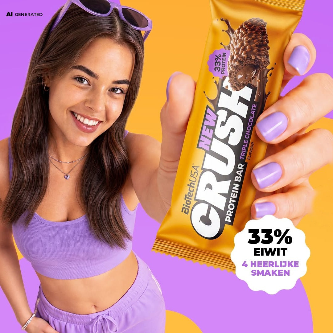Crush Protein Bar – 33% eiwit, 4 heerlijke smaken