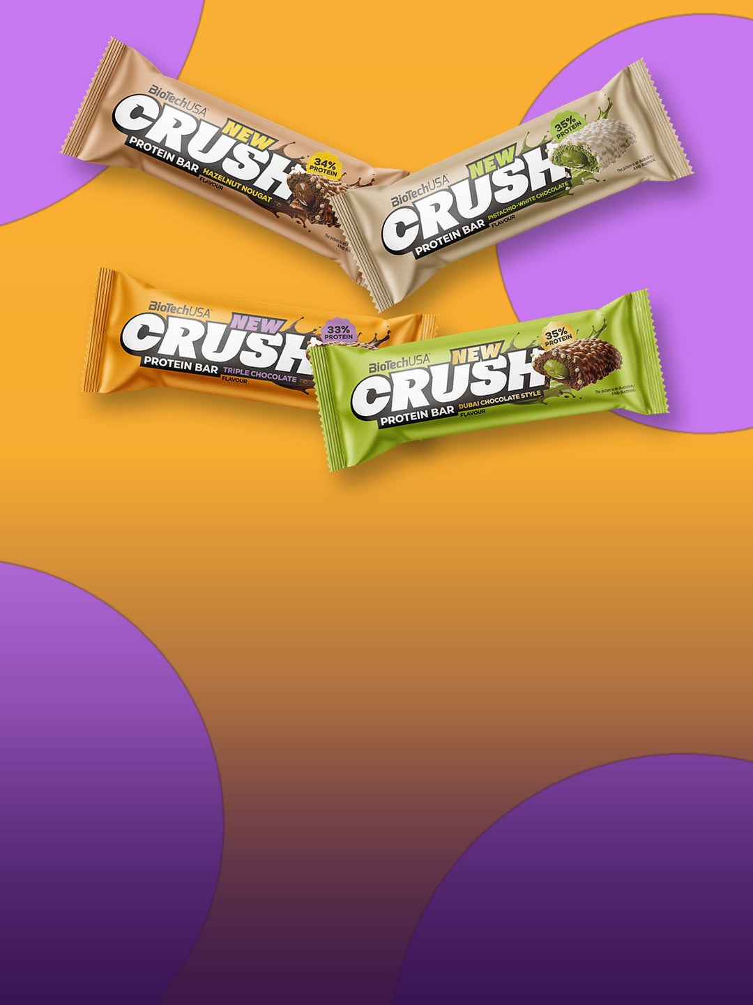 BioTechUSA Crush Protein Bar in 4 smaken